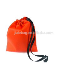 cheap non woven drawstring shoe bag, printing drawstring bags